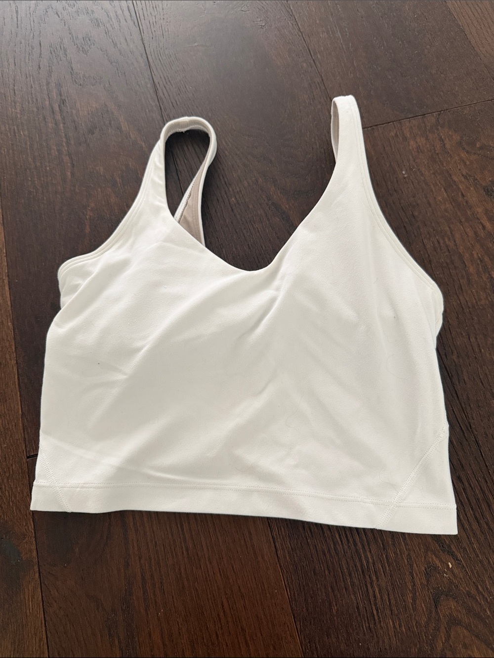 lululemon athletica White Bralette Tank Top